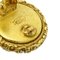 Pendientes Chanel de botón con clip dorado y negro 93P 140310, Juego de 2, Imagen 3