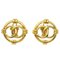 Boucles d'Oreilles Dorées de Chanel, Set de 2 1
