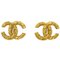Grandes Boucles d'Oreilles Florentine CC de Chanel, Set de 2 1