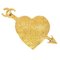 Gold Graffiti Heart Arrow Brooch from Chanel 1