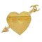 Goldene Graffiti Heart Arrow Brosche von Chanel 2