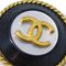Chanel Ohrringe Gold Schwarz Clip-On 93A 111049, 2 . Set 4