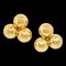 Chanel 1993 Triple Cc Earrings Clip-On Gold Ao32750, Set of 2 1