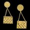 Chanel 1994 Bag Dangle Earrings Clip-On Gold 151962, Set of 2 1