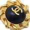 Black & Gold Cc Earrings from Chanel, Set of 2 2