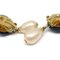 Chanel 1994 Black Cc Button & Faux Teardrop Pearl Dangle Earrings 19015, Set of 2 3