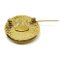 CHANEL 1994 CC Round Brooch Gold 00582, Image 3
