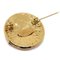 CHANEL 1994 CC Round Brooch Pin Gold Small 01116 3