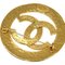 Cutout CC Brooch Pin in Gold from Chanel 2