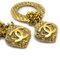 Chanel Dangle Hoop Earrings Clip-On Gold 29/2881 19722, Set of 2 3