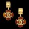 Chanel 1994 Faux Tortoiseshell Cc Dangle Earrings 142100, Set of 2 1