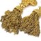 Pendientes colgantes de flecos Chanel con clip dorado 94A 69670. Juego de 2, Imagen 2