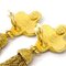 Chanel Fringe Dangle Earrings Clip-On Gold 94A 59821, Set of 2 2