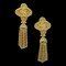 Chanel Fringe Dangle Earrings Clip-On Gold 94A 141324, Set of 2 1