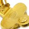 Chanel Fringe Dangle Earrings Clip-On Gold 94A 141324, Set of 2, Image 3
