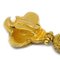 Chanel Fringe Dangle Earrings Clip-On Gold 94A 141324, Set of 2, Image 4