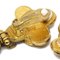 Chanel Fringe Dangle Earrings Clip-On Gold 94A 121317, Set of 2, Image 3