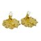 Gold and Black CC Button Earrings from Chanel, Set of 2 2