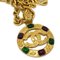 CC Halskette aus Gold und Gripoix von Chanel 2