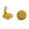Chanel Button Earrings Gold Clip-On 94A 120508, Set of 2 3