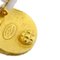 Chanel Button Earrings Gold Clip-On 94A 120508, Set of 2 4