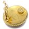 Chanel Button Earrings Gold-Plated Clip-On 94A 39033, Set of 2 4
