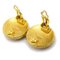 Gold CC Filigree Earrings from Chanel, Set of 2 2