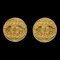 Chanel Button Earrings Gold Clip-On 94A 141020, Set of 2 1