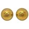Gold CC Rope Edge Earrings from Chanel, Set of 2 1