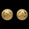 Chanel Button Earrings Gold Clip-On 94P 141012, Set of 2 1