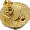 Chanel Button Earrings Gold Clip-On 94P 141012, Set of 2, Image 4