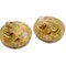 Chanel Button Earrings Gold Clip-On 94P 141012, Set of 2 3