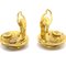 Gold Quilted CC Round Earrings from Chanel, Set of 2 3