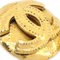 Aretes CC redondos acolchados de oro de Chanel. Juego de 2, Imagen 2