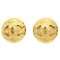 Aretes CC redondos acolchados de oro de Chanel. Juego de 2, Imagen 1