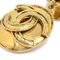 Chanel 1994 Oval Dangling Earrings Clip-On Gold 94P Ao33579, Set of 2, Image 2