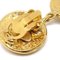 Chanel 1994 Oval Dangling Earrings Clip-On Gold 94P Ao33579, Set of 2, Image 3
