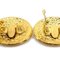 Oval Earrings in Gold from Chanel, Set of 2 4