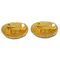 Chanel 1994 Oval Woven Cc Earrings Clip-On Gold 2904 131966, Set of 2 3
