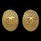 Chanel 1994 Oval Woven Cc Earrings Clip-On Gold 2904 131966, Set of 2 1