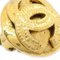 Orecchini a bottone trapuntati dorati di Chanel, set di 2, Immagine 2