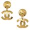 Orecchini pendenti CC trapuntati in oro di Chanel, set di 2, Immagine 1