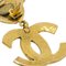Orecchini pendenti CC trapuntati in oro di Chanel, set di 2, Immagine 3