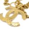 Gesteppte CC Halskette mit Goldkette von Chanel 2