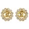 Rhinestone Earrings in Gold from Chanel, Set of 2 1