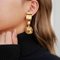 Chanel 1994 Shaking Earrings Clip-On Gold 80475, Set of 2 2