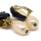 Teardrop Pearl CC Dangle Earrings from Chanel, Set of 2 2