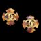 Chanel 1994 Faux Tortoiseshell Earrings Clip-On Brown 20628, Set of 2, Image 1