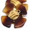 Chanel 1994 Pendientes de concha de imitación con clip marrón 20628. Juego de 2, Imagen 4