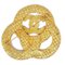 CHANEL 1994 Woven Brooch Pin Gold 1255 52032 2